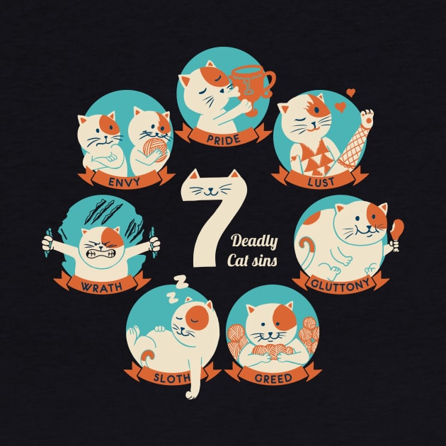 7 deadly cat sins by coffeeman